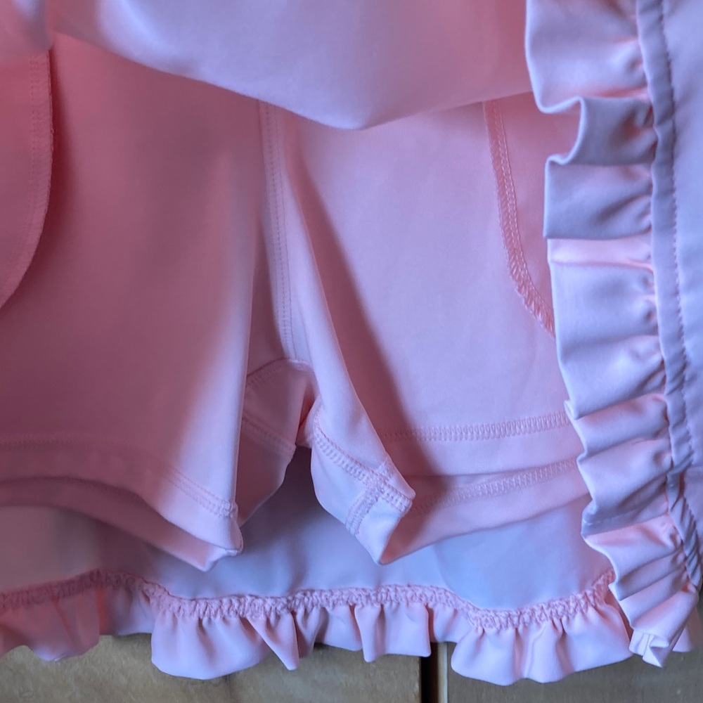 Pink Ruffled Mini Skort - Picture 4 of 4